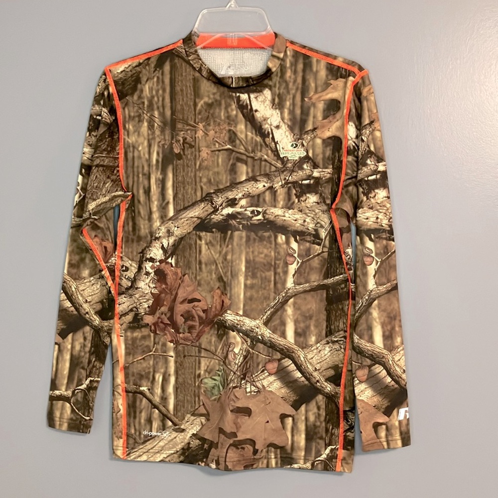 Russell Mens Top Dri-Power 360 Camouflage Mossy Oak Break Up Infinity small